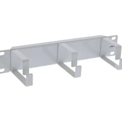 InLine 10" Kabelführungspanel, 3 Bügel, RAL 7035 grau