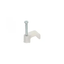 InLine Kabelschelle 8mm eckig, weiß, 100 Stück