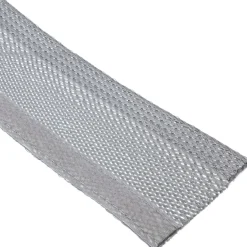 InLine Kabelschlauch, Gewebeschlauch mit Klettverschluss, 1m x 25mm Durchmesser, grau