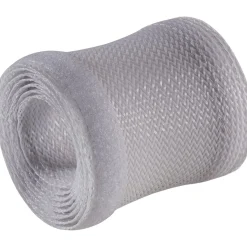 InLine Kabelschlauch, Gewebeschlauch mit Klettverschluss, 1m x 25mm Durchmesser, grau