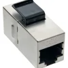 InLine Keystone RJ45 Buchse / Buchse Einsatz SNAP-In, Cat.6, STP bulk