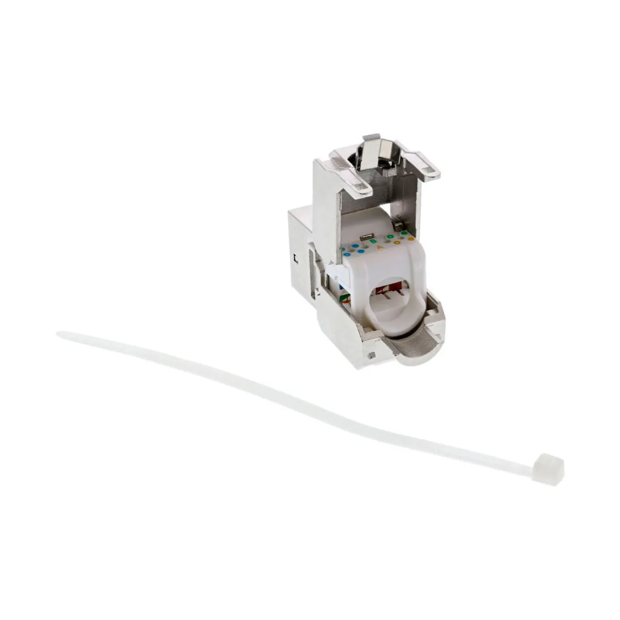 InLine Keystone RJ45 Buchse / LSA Einsatz, SNAP-In, Cat.6a, schmale Bauform