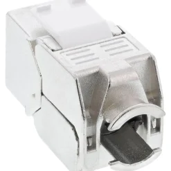 InLine Keystone RJ45 Buchse / LSA Einsatz, SNAP-In, Cat.6a, mit Staubschutz, blau