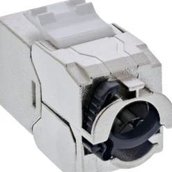 InLine Keystone RJ45 Buchse Slim, SNAP-In, Cat.6A, integrierter Kabelbinder