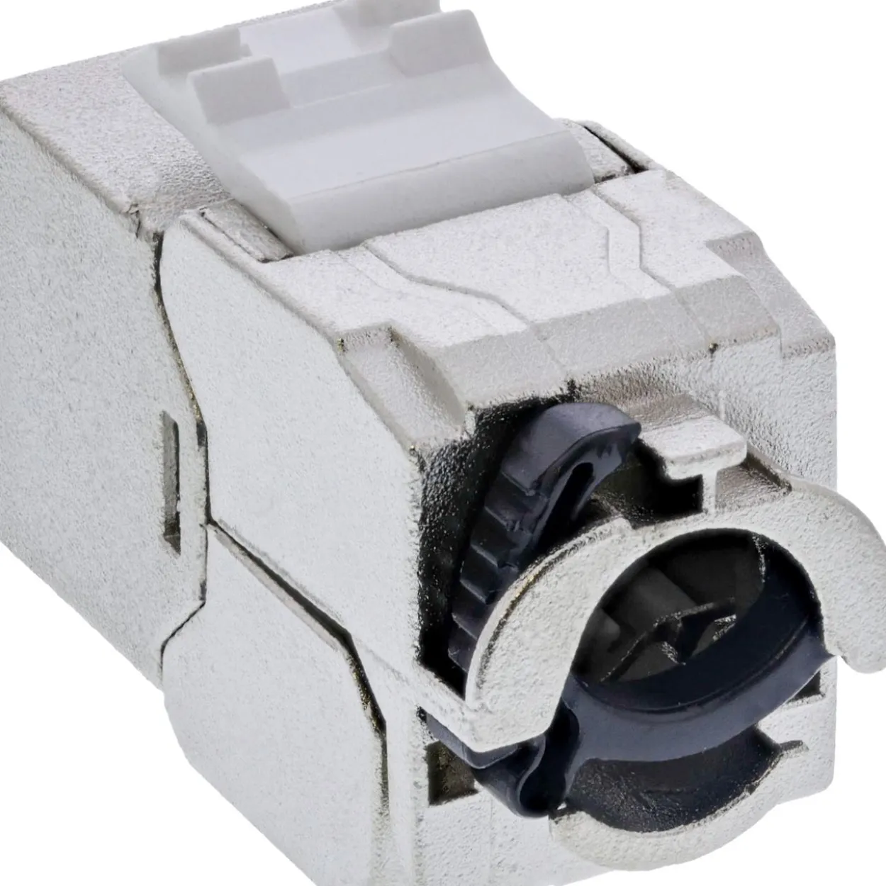 InLine Keystone RJ45 Buchse Slim, SNAP-In, Cat.8.1, integrierter Kabelbinder