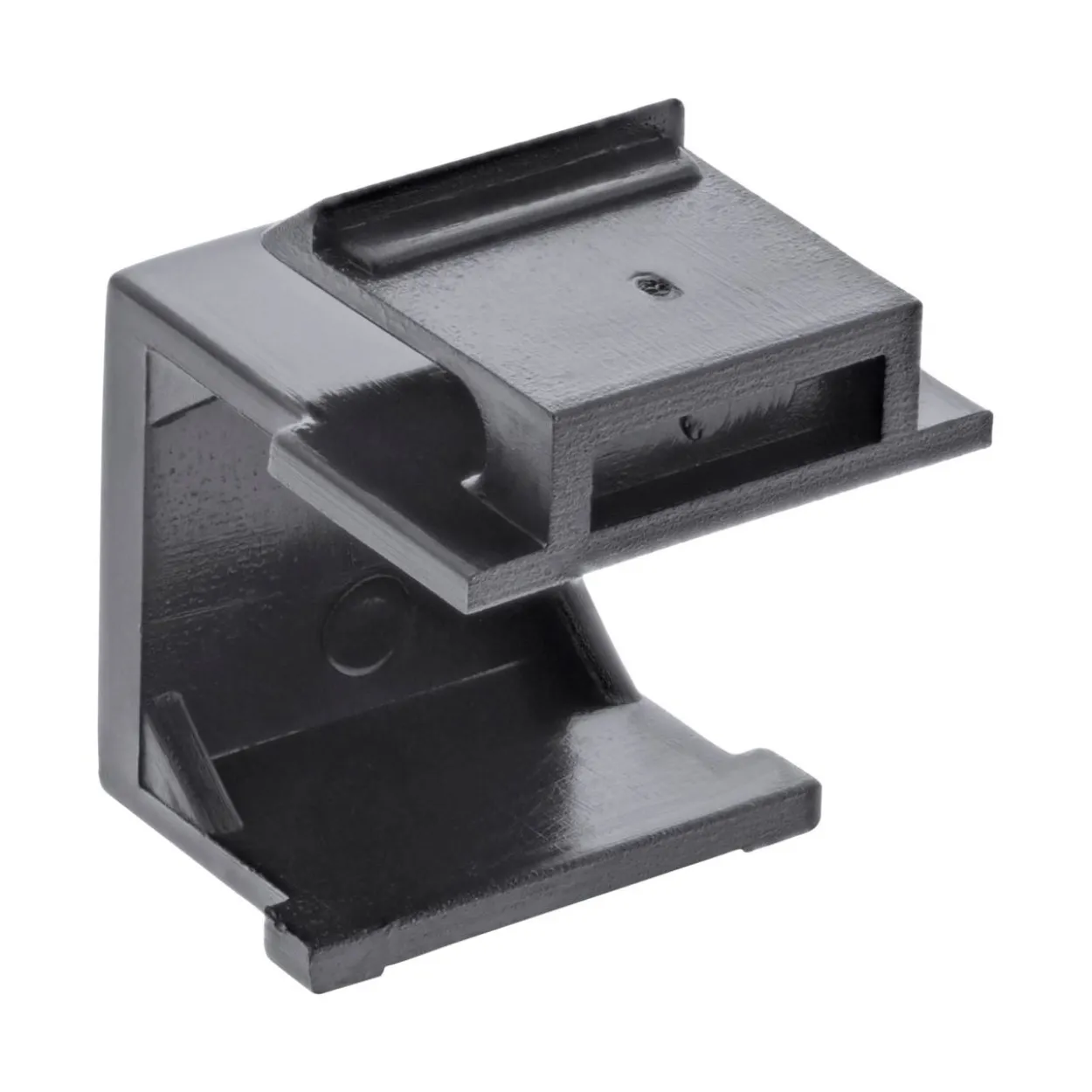 InLine Keystone SNAP-In Blindabdeckung für Modul Steckplatz, schwarz, 10er Pack