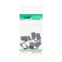 InLine Keystone SNAP-In Blindabdeckung für Modul Steckplatz, schwarz, 10er Pack