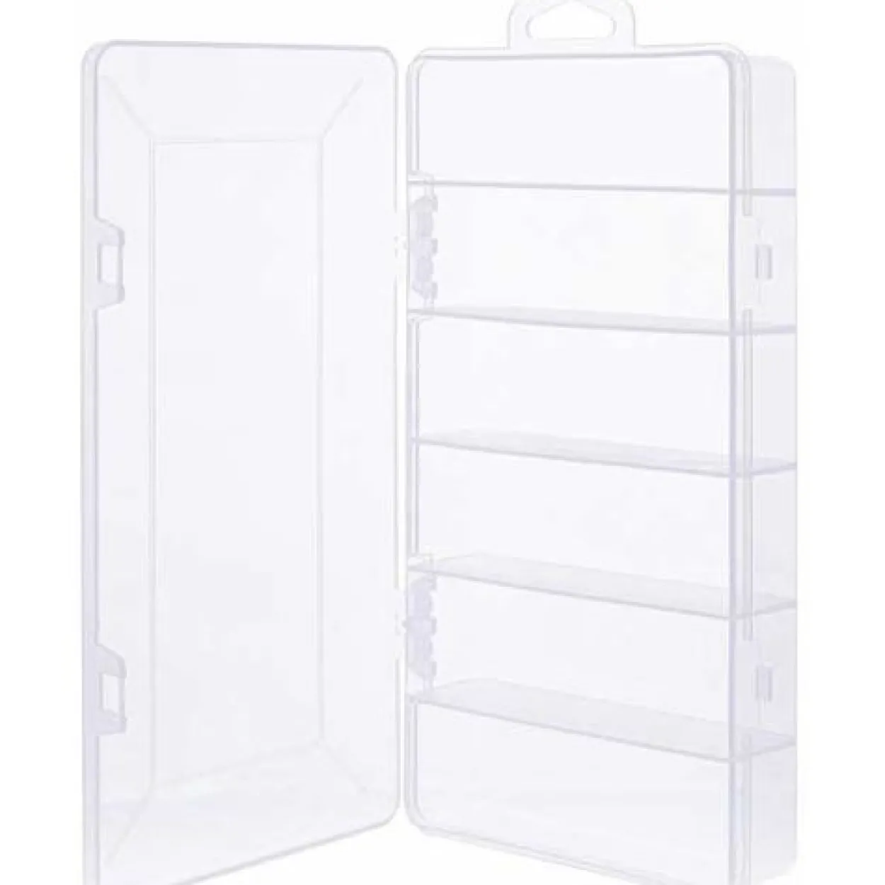 InLine Kleinteilebox, 6 Fächer, Abmessungen: 206x107x33mm, weiß