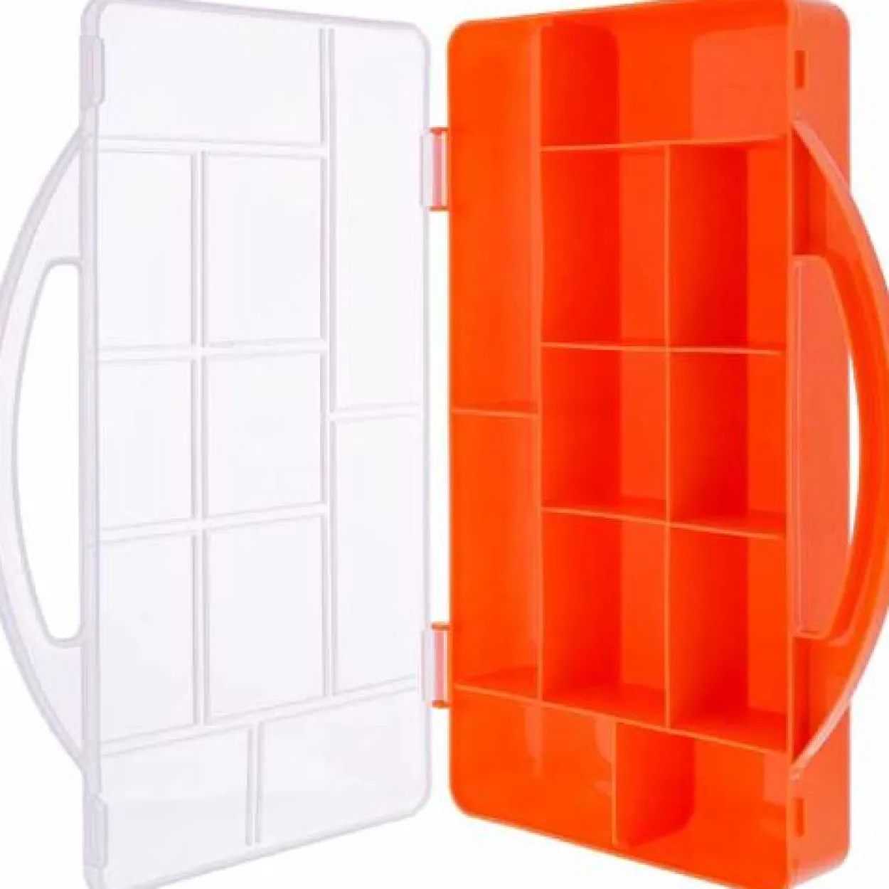 InLine Kleinteilebox, 11 Fächer, Abmessungen: 271x186x40mm, orange