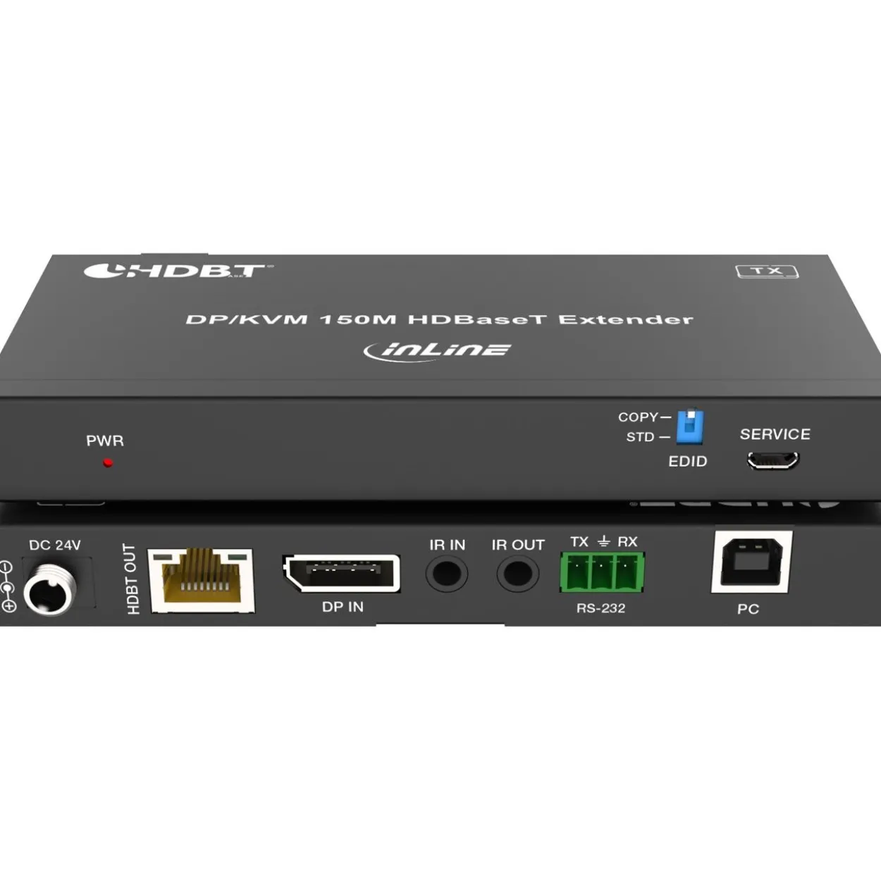 InLine KVM Extender, DP 4K/60Hz, HDBaseT, 150m, Set
