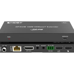 InLine KVM Extender, DP 4K/60Hz, HDBaseT, 150m, Set