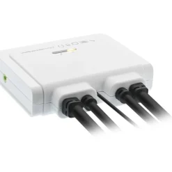 InLine KVM Switch 2-fach, Displayport 1.2, 4K, USB, mit Audio, integr. Kabel