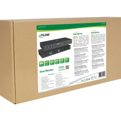 InLine KVM Switch, 2-fach, HDMI, 4K60Hz, Dual Monitor