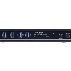 InLine KVM Switch, 2-fach, HDMI & USB-C, 4K60Hz, Umschalter