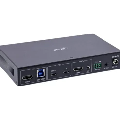 InLine KVM Switch, 2-fach, HDMI & USB-C, 4K60Hz, Umschalter