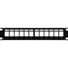 InLine 10" Leerpanel 12-fach, für Keystone Module, 1HE, schwarz
