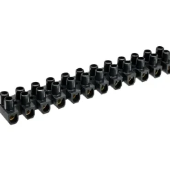 InLine Lüsterklemme 6mm² 12er Reihe schwarz 10 Stück