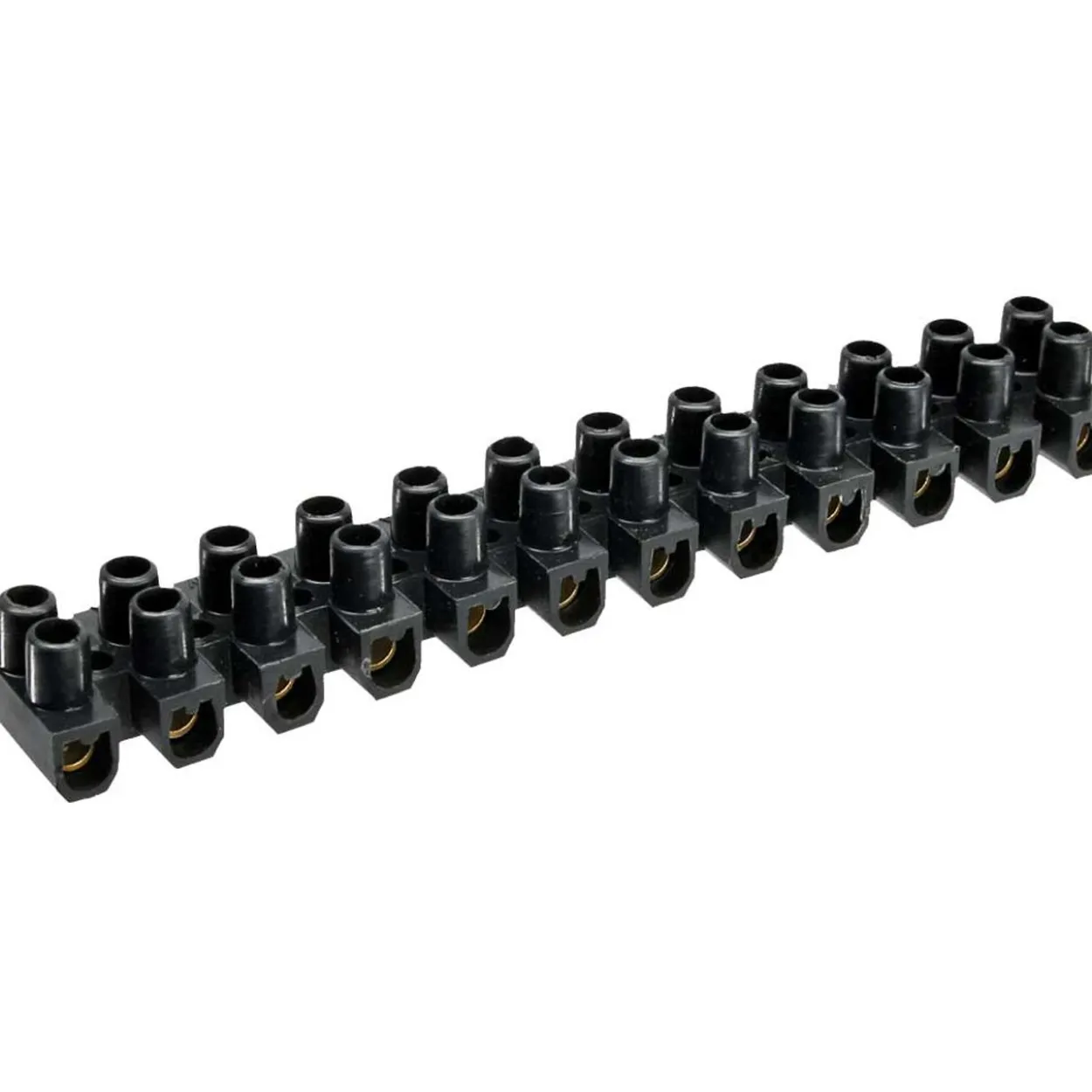 InLine Lüsterklemme 6mm² 12er Reihe schwarz 10 Stück