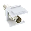InLine LWL Keystone Snap-in Kupplung weiß, Simplex ST/ST, multimode, Keramik-Hülse
