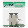 InLine LWL Kupplung Duplex SC/SC multimode beige Keramik-Hülse zum Einbau