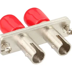 InLine LWL Kupplung Duplex ST/ST Multimode Keramikhülse zum Einbau