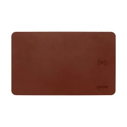 InLine Maus-Pad, Wireless Charging, 370x225x7mm, braun Qi