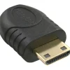 InLine Micro HDMI Adapter HDMI Typ D Buchse auf HDMI Typ C Stecker Schwarz vergoldet
