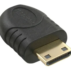 InLine Micro HDMI Adapter HDMI Typ D Buchse auf HDMI Typ C Stecker Schwarz vergoldet
