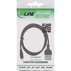 InLine Micro USB Stecker an Terminalblock, 5-polig, mit Kabel