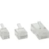 InLine Modularstecker, 6P4C RJ11 zum Crimpen auf Flachkabel, 10er Pack