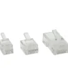 InLine Modularstecker, 8P8C RJ45 zum Crimpen auf Flachkabel (ISDN), 100er Pack