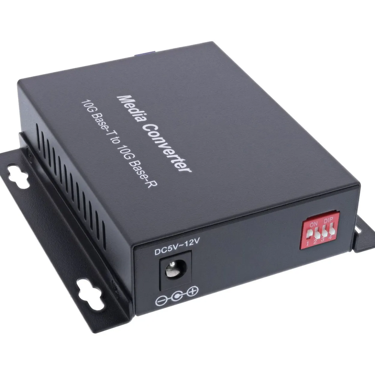 InLine Netzwerk Media Konverter 10Gb/s TP zu SFP+ LWL (für LC Duplex), SM, 10km