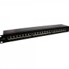 InLine Patchfeld Cat.6A 24-fach, 48,26cm (19"), 1HE, schwarz RAL 9005
