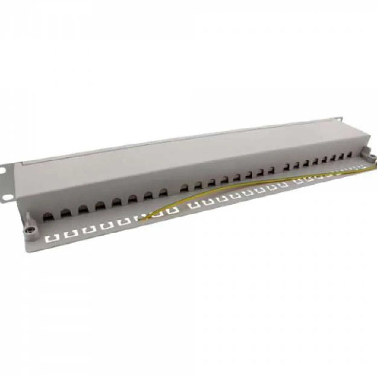 InLine Patchfeld Cat.6A 24-fach, 48,26cm (19"), 1HE, lichtgrau RAL7035