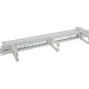 InLine Patchfeld 16-fach, Keystone Leerblech mit 3 Bügeln, 19", 1HE, grau