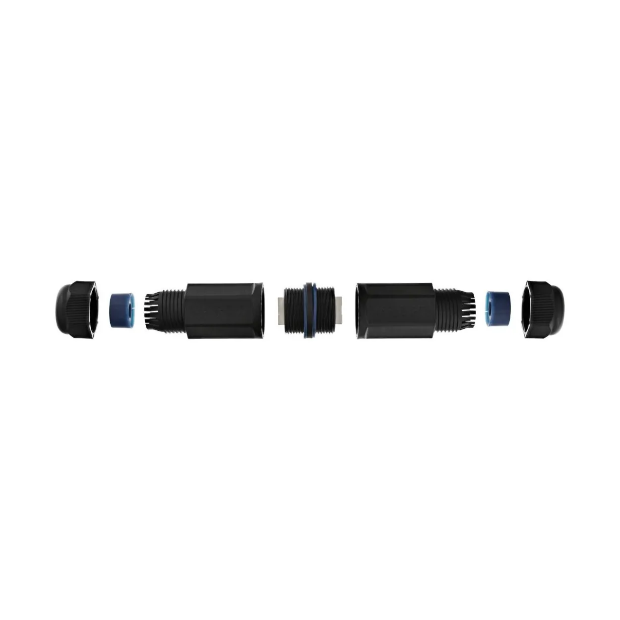 InLine Patchkabelkupplung Cat.6, wasserdicht IP67, 2x RJ45 Buchse, geschirmt