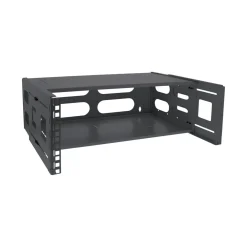 InLine 19" Rack zur Wandmontage, 4HE, 24-40cm Tiefe, mit Abdeckung, schwarz