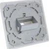 InLine Rahmenset für 2x RJ45 Bu/LSA Einsatz, Keystone SNAP-In, weiß RAL9010
