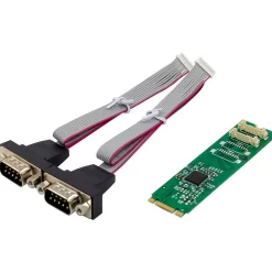 InLine Schnittstellenkarte M.2 zu 2x seriell 9pol Stecker