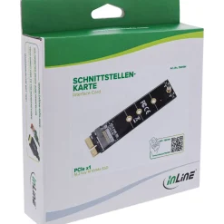 InLine Schnittstellenkarte, PCIe x1 zu M.2 Key M NVMe SSD