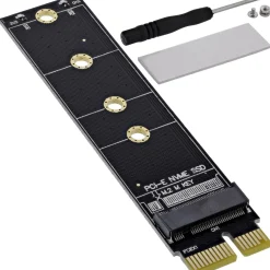 InLine Schnittstellenkarte, PCIe x1 zu M.2 Key M NVMe SSD