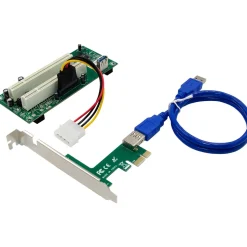 InLine Schnittstellenkarte, PCIe x1 zu 2x PCI 32-Bit, inkl. 60 cm Kabel