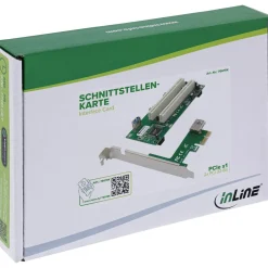 InLine Schnittstellenkarte, PCIe x1 zu 2x PCI 32-Bit, inkl. 60 cm Kabel