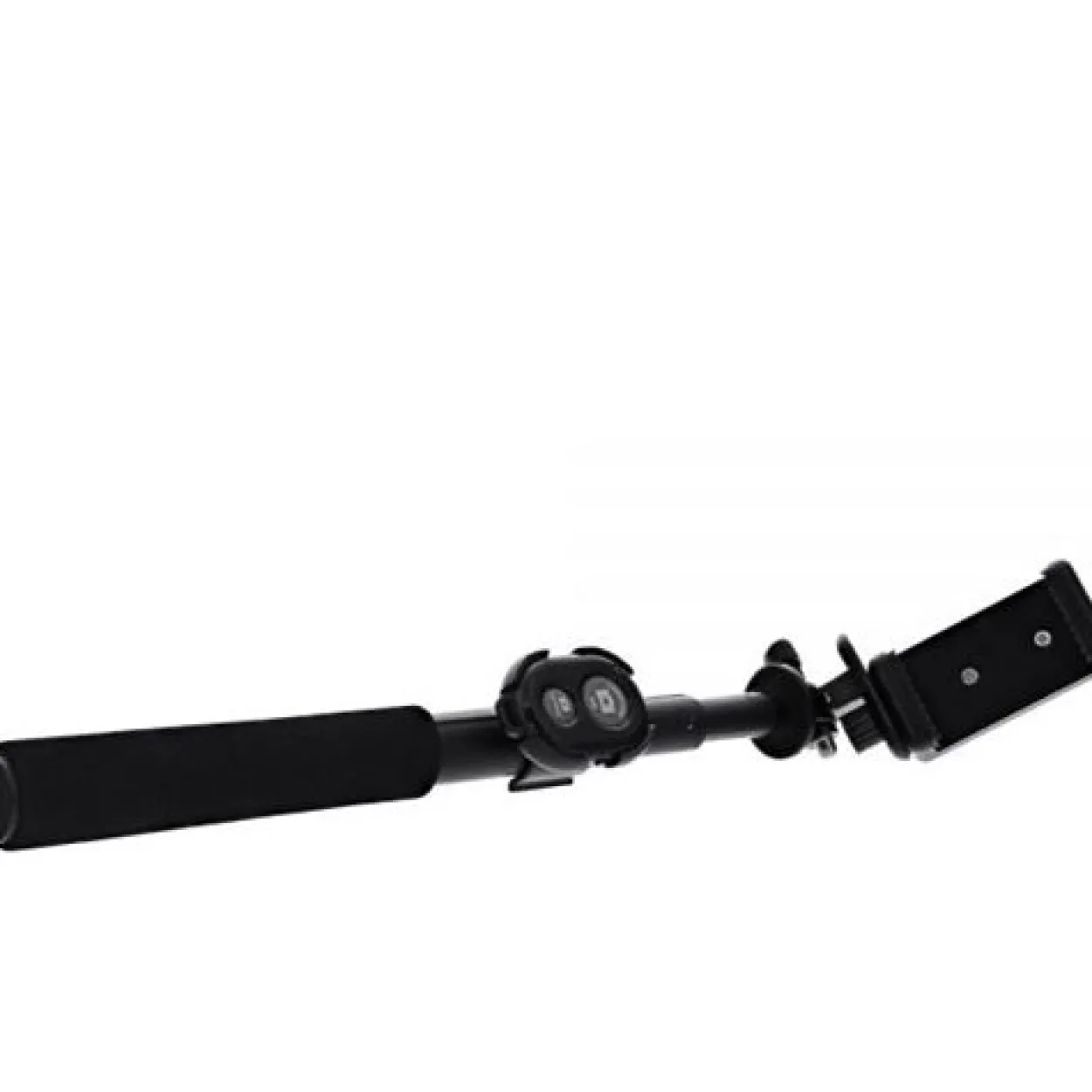 InLine Selfiestick für Digitalkameras und Videokameras schwarzes aluminium mit Mini Stativ