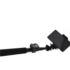 InLine Selfiestick für Digitalkameras und Videokameras schwarzes aluminium mit Mini Stativ