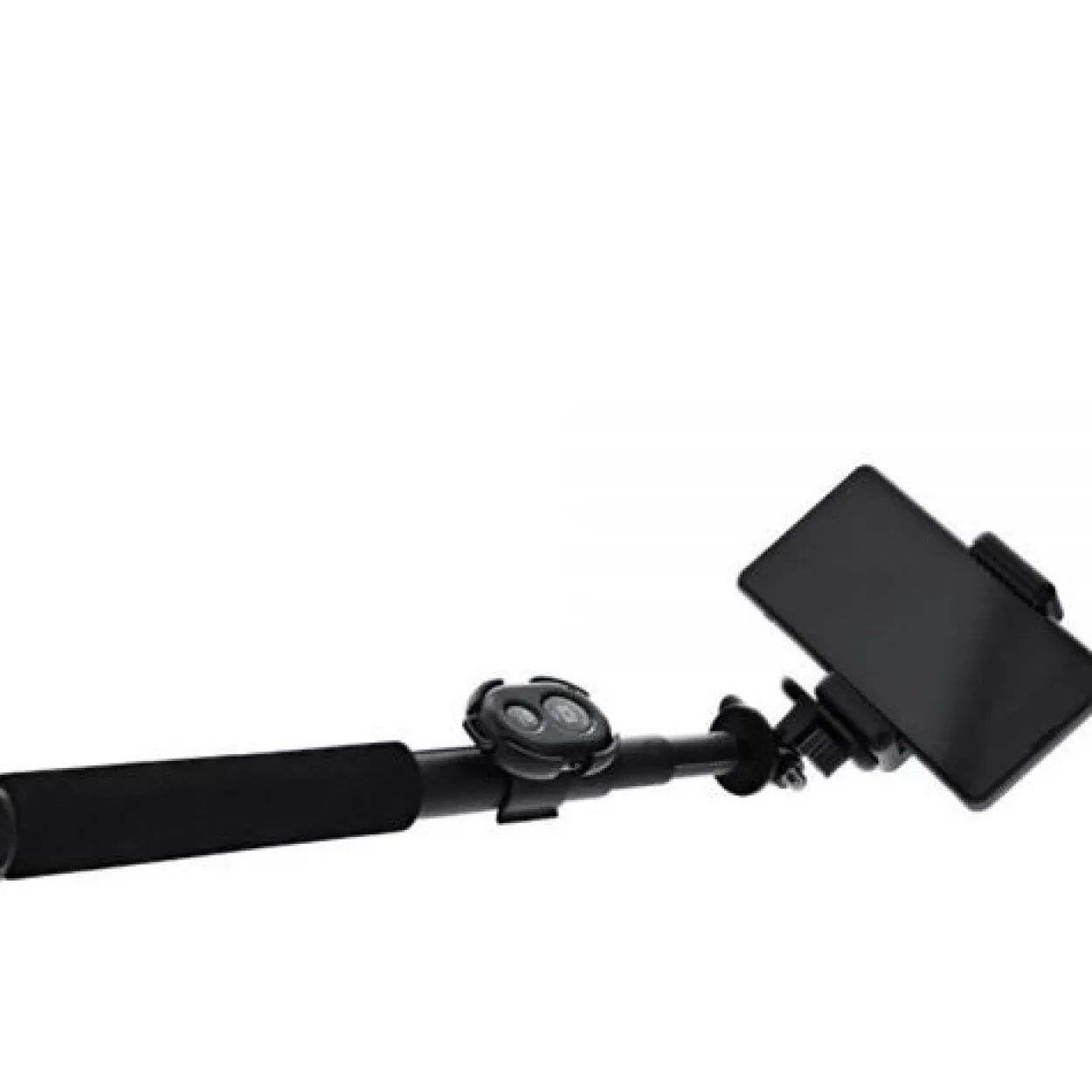 InLine Selfiestick für Digitalkameras und Videokameras schwarzes aluminium mit Mini Stativ