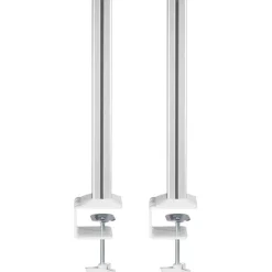 InLine Slatwall Befestigungssäulen Aluminium, für Tischhalterung Panel, 2er Set
