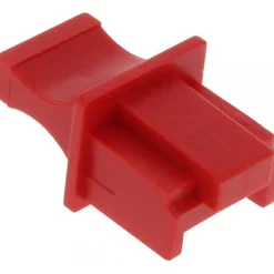 InLine Staubschutz, für RJ45 Buchse, Farbe: rot, 100er Pack