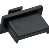 InLine Staubschutz für USB A Buchse schwarz 50er Pack