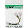 InLine Stromadapter intern, 2x 4pol zu 8pol für PCIe (PCI-Express) Grafikkarten, 0,15m